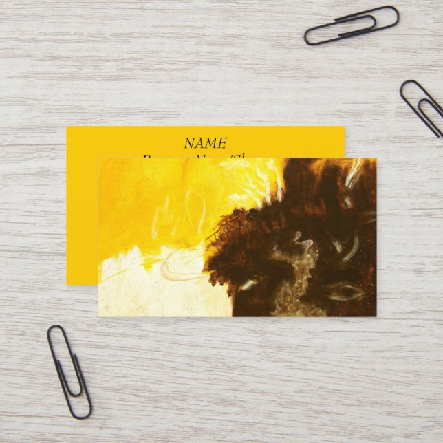 Tarjeta De Visita La pintura del arte abstracto gotea las (Anverso/Reverso In Situ)