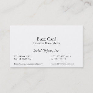 Tarjeta De Visita La plantilla más simple de Garamond del americano