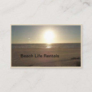 Tarjeta De Visita La playa es mi negocio