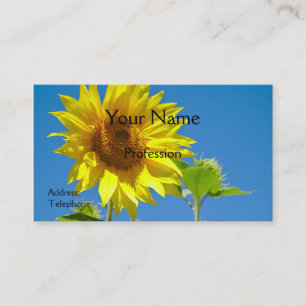 Tarjeta De Visita ¡La primavera ha llegado! - Girasoles de primavera