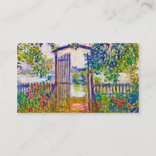 Tarjeta De Visita La puerta de jardín en la pintura de Vetheuil