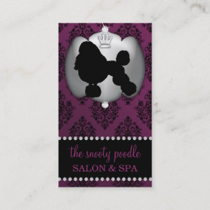 Tarjeta De Visita La púrpura de la berenjena Jeweled la