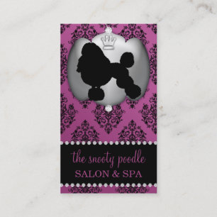 Tarjeta De Visita La púrpura de la regalía Jeweled la