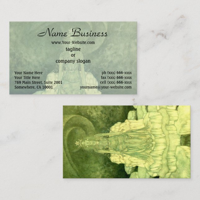 Tarjeta De Visita La Reina de la Nieve de los ilustraciones Edmund D (Anverso / Reverso)