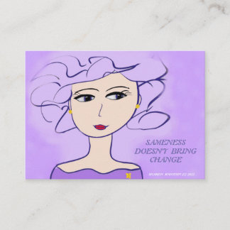 TARJETA DE VISITA LA SAMENTISFACCIÓN NO PROVOCA CAMBIO