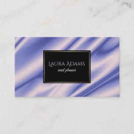 Tarjeta De Visita La seda violeta abstracta agita textura