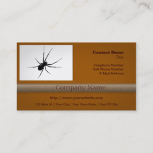 Tarjeta De Visita La silueta de la araña