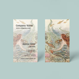 Tarjeta De Visita La sirena ventilado bajo el mar