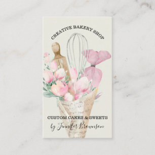 Tarjeta De Visita La sofisticada panadería Green Sage