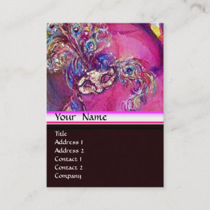 Tarjeta De Visita LA TERCERA MÁSCARA / Diseñador de vestuario ,Artis