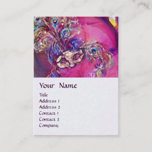 Tarjeta De Visita LA TERCERA MÁSCARA / Diseñador de vestuario ,Artis