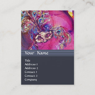 Tarjeta De Visita LA TERCERA MÁSCARA / Diseñador de vestuario ,Artis