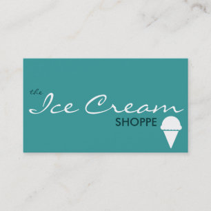 Tarjeta De Visita la tienda ICE CREAM (personalizable de color)