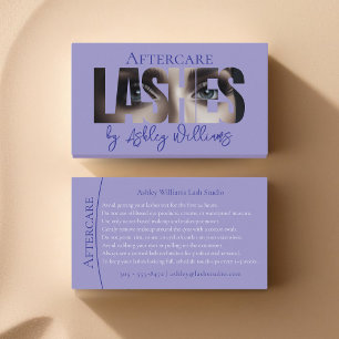 Tarjeta De Visita La tipografía moderna "LASHES by" postrcare