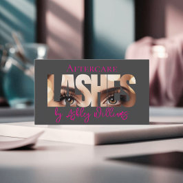 Tarjeta De Visita La tipografía moderna "LASHES by" postrcare