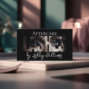 Tarjeta De Visita La tipografía moderna "LASHES by" postrcare