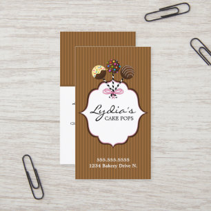 Tarjeta De Visita La torta hace estallar la panadería
