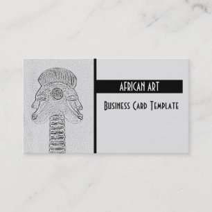 Tarjeta De Visita La tribal del arte africano de los gemelos