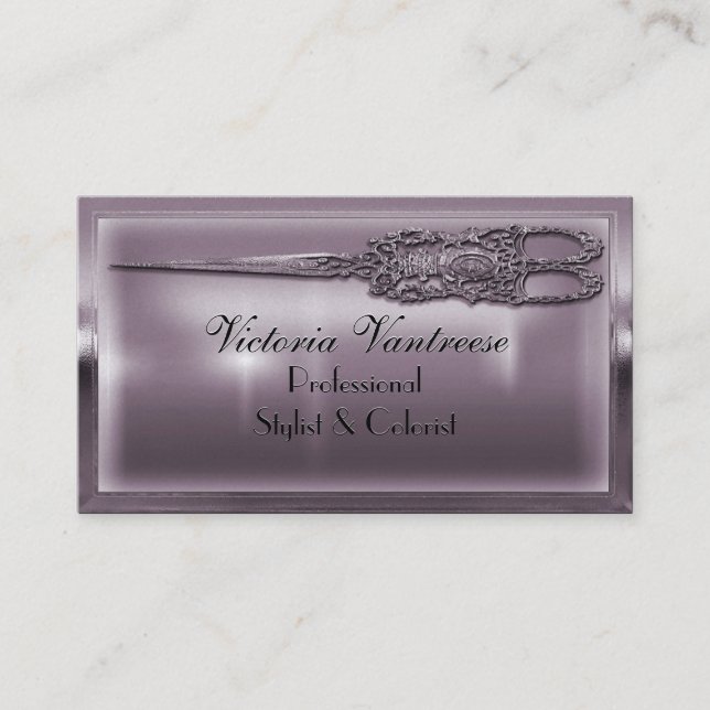 Tarjeta De Visita La vanidad de Sweedlepiper Scissor 3,5" x 2" (Anverso)