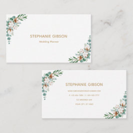 Tarjeta De Visita La vegetación simple del eucalipto