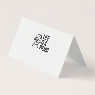 TARJETA DE VISITA LA VIDA ES UN PICNIC