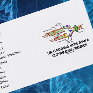 Tarjeta De Visita La vida no es nada más que una existencia del filo