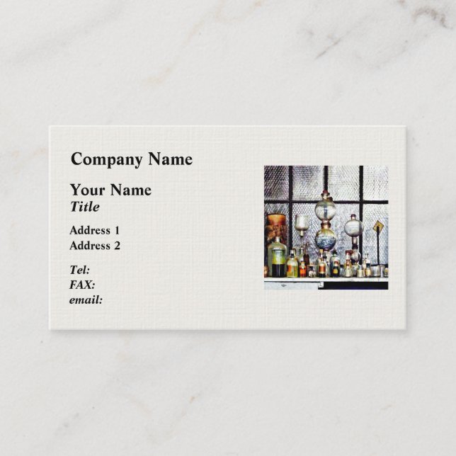 Tarjeta De Visita Lab Glassware (Anverso)
