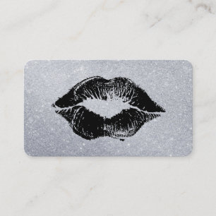 Tarjeta De Visita Labial Glamour Besos Brillantes