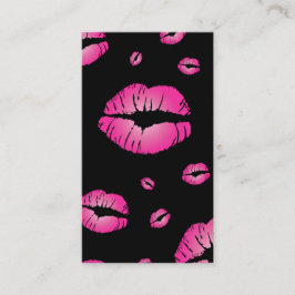 Tarjeta De Visita Labios del artista de maquillaje