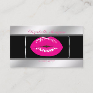 Tarjeta De Visita Labios Elegantes con Estilo Profesional