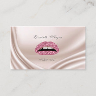 Tarjeta De Visita Labios Elegantes Glamurosos Modernos Brillantes
