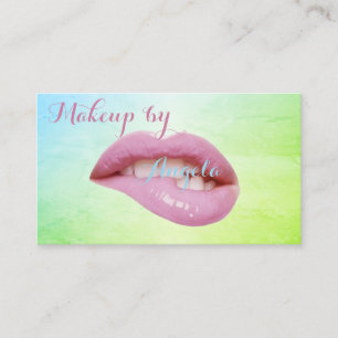 Tarjeta De Visita Labios Elegantes Modernos Profesionales
