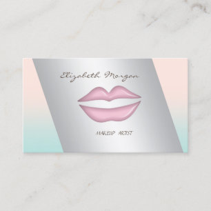 Tarjeta De Visita Labios Elegantes Sofisticados Modernos Profesional