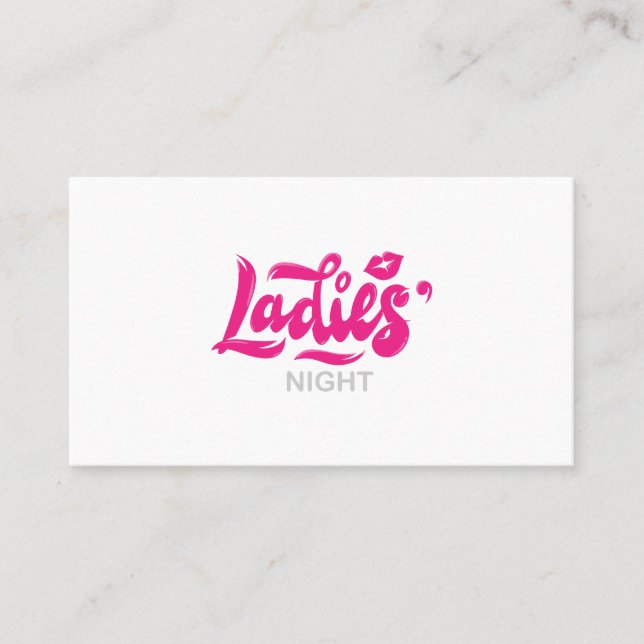 Tarjeta De Visita labios nocturnos de soltera (Anverso)