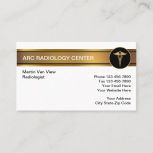 Tarjeta De Visita Laboratorio de Radiología