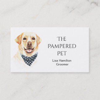 Tarjeta De Visita Labrador Mascota Groomer/Vet/Sitters