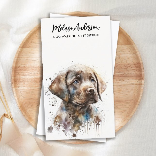 Tarjeta De Visita Labrador recuperador perro caminante Mascota simbr (Subido por el creador)