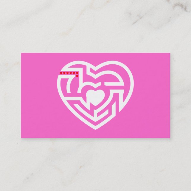 Tarjeta De Visita labrynth de amor (Anverso)