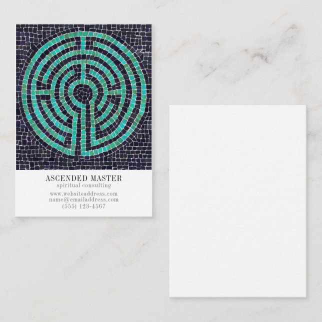 Tarjeta de visita LABYRINTH III 3.5x2.5 (Anverso / Reverso)