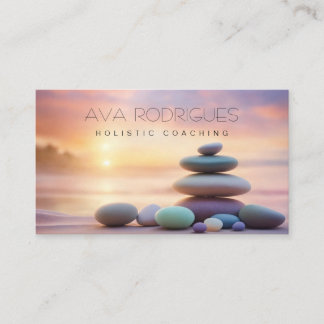 Tarjeta De Visita Laca pastelera Holística Coach y piedras curativas