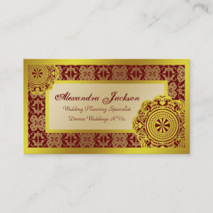 Tarjeta De Visita Lace de oro árabe,