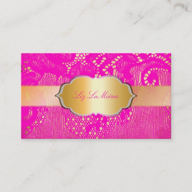 Tarjeta De Visita LACE DE PINCO CALIENTE PixDezines (Anverso)