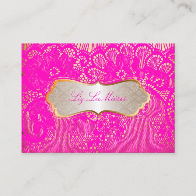 Tarjeta De Visita LACE DE ROPA DE PINO CALIENTE PixDezines (Anverso)