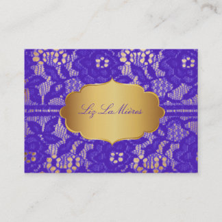 Tarjeta De Visita LACTANCIA PURPLE VINTAGE VIOLET DE PixDezines