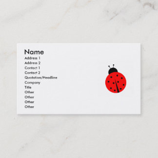 Tarjeta De Visita Ladiebug