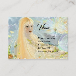 Tarjeta De Visita Lady Autumn Business Card