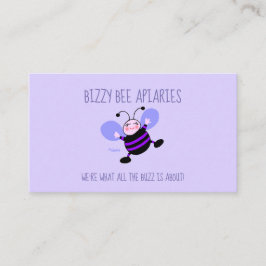 Tarjeta De Visita Lady Beekeeper Cute Bee Apiario humorístico de la 