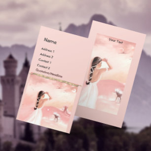 Tarjeta De Visita Lady y Unicorn