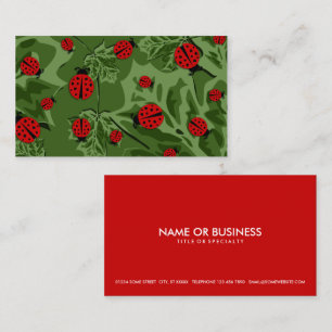 Tarjeta De Visita ladybugs