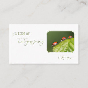 Tarjeta De Visita Ladybugs para psicólogos y psicoterapeutas